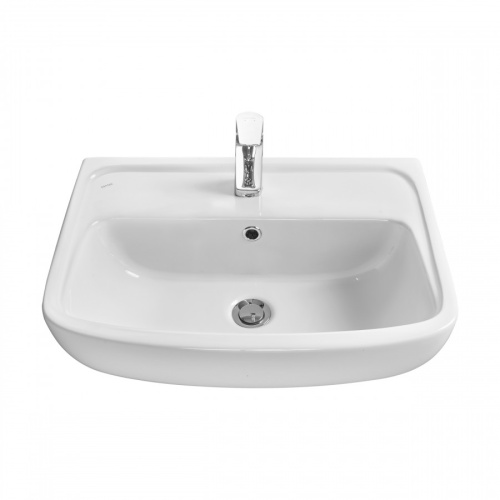 Раковина из сантехнического фарфора Santek Лонги 1WH501756 42х60 подвесная цвет белый - фото 3