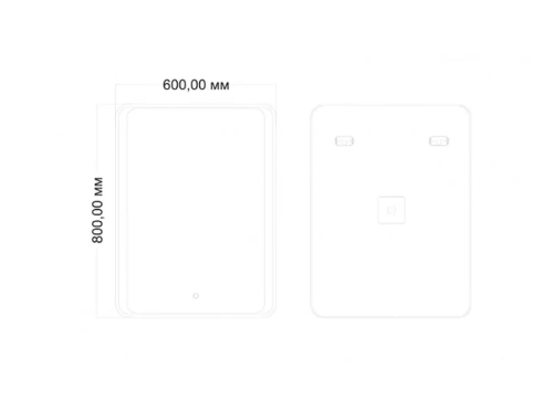 Зеркало в ванную Art&Max ELEGANT AM-Ele-600-800-DS-F 60х80 - фото 2