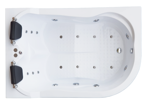 Ванна акриловая гидромассажная Royal Bath NORWAY RB331100DL-L 180х120 пристенная асимметричная с каркасом