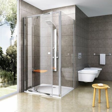 Душевая перегородка Ravak Pivot 90G40C00Z1 80х190 стекло прозрачное профиль хром