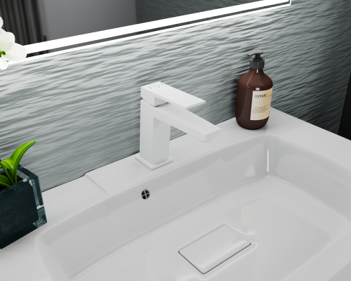 Смеситель Rush Thira TR3635-12White на раковину белый матовый - фото 4