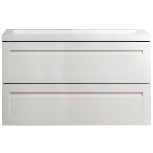 Тумба под раковину Art&Max PLATINO AM-Platino-1000-2C-SO-BM 100х48х55 подвесная цвет белый матовый