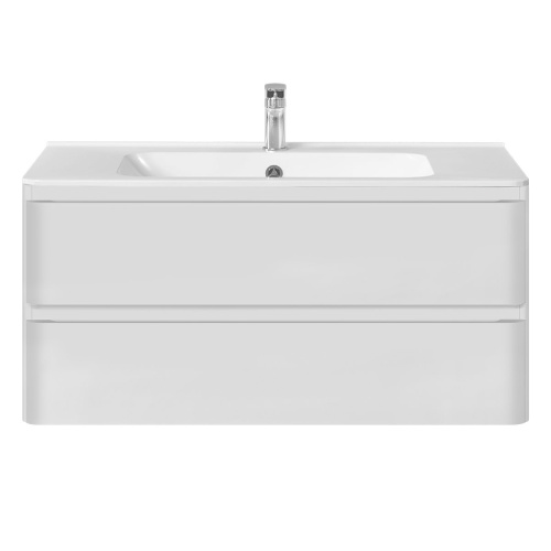 Тумба под раковину Vincea Vico VMC-2V100GW 100х47х50 подвесная цвет белый - фото 3