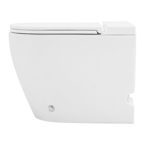Унитаз приставной Abber Bequem AC1115P белый с сиденьем микролифт импульсный смыв - фото 5