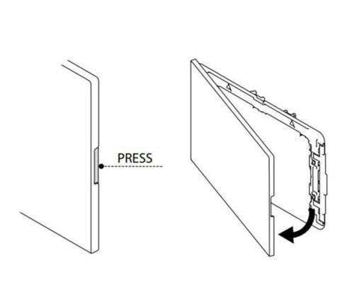 Клавиша смыва механическая Oli PLAIN 70829 цвет черный - фото 3