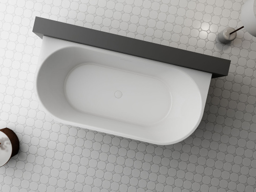 Ванна акриловая Vincea VBT-621 170х80 отдельностоящая овальная - фото 3