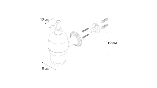 Дозатор жидкого мыла Fixsen Best FX-71612 - фото 3