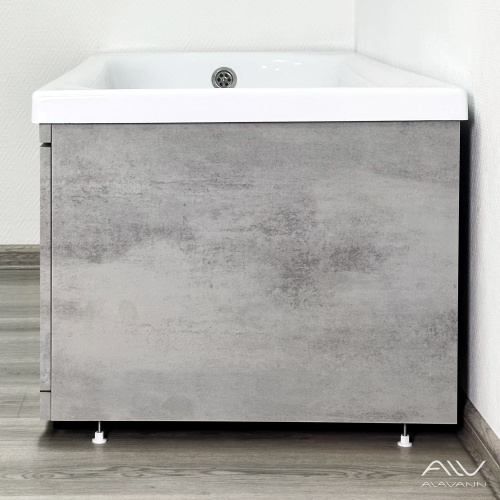 Экран под ванну Alavann Rita 70 см ALV0767002 торцевой МДФ серый - фото 3