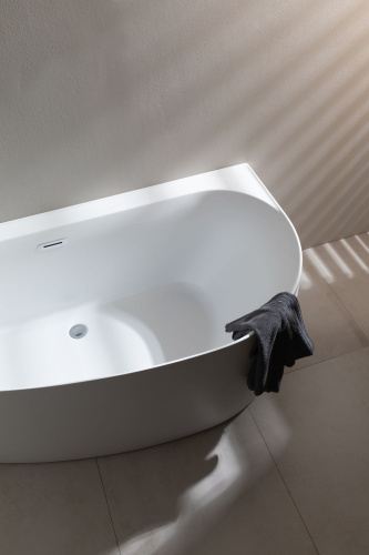 Ванна акриловая Allen Brau Priority 2.31005.21A 160х78 пристенная асимметричная с ножками - фото 2