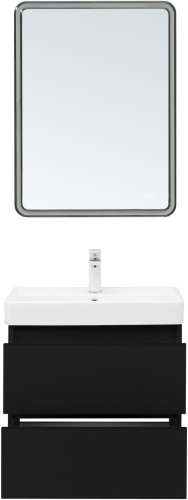 Тумба под раковину Aquanet Вега 2.0 00337953 58х47х50 подвесная цвет черный - фото 5