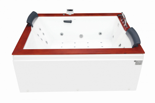 Ванна акриловая гидромассажная Gemy G9052 II K R 186х151 пристенная прямоугольная с каркасом - фото 2