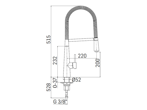 Смеситель для кухни Mamoli Programma Cucina 7240M0000001 на столешницу хром - фото 3