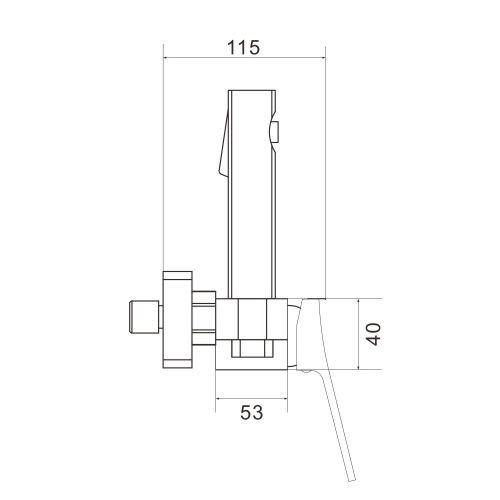 Гигиенический душ со смесителем Shevanik S4005G-1 золотой сатин - фото 3
