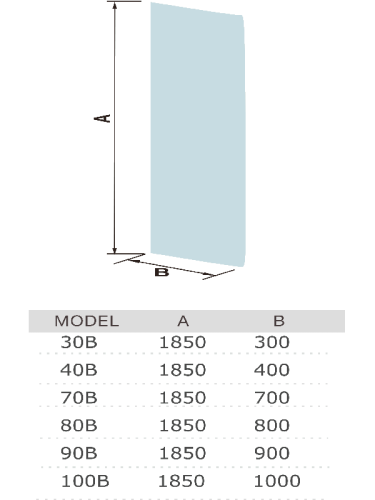 Душевая перегородка WeltWasser WW400 10000002942 80х185 стекло прозрачное профиль хром глянцевый - фото 2