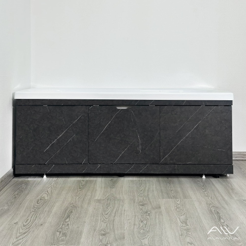 Экран под ванну Alavann Rita 170 см ALV0719006 фронтальный МДФ съемный/раздвижной черный - фото 4