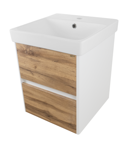 Тумба под раковину Misty Адриана П-Адр01045-0122Я 44х43х51 подвесная - фото 3