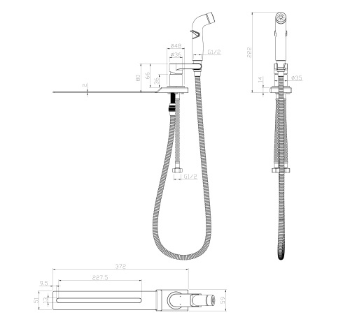 Смеситель LeMark Solo LM7170CW на биде белый/хром - фото 2