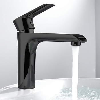 Смеситель Vincea Esse VBF-1E1MB на раковину черный