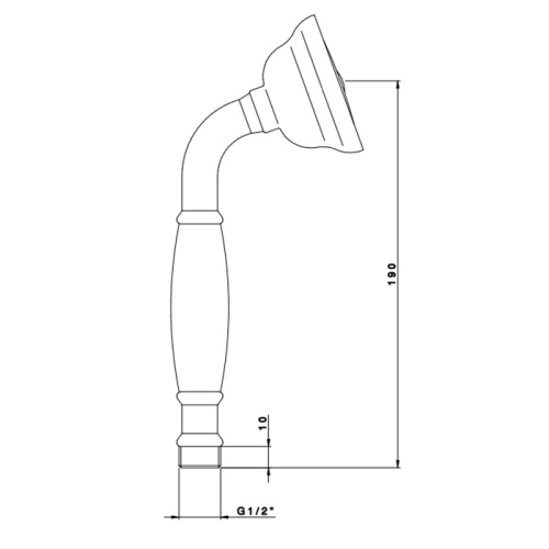 Душевая лейка Nicolazzi Doccia 7104BZ - фото 2