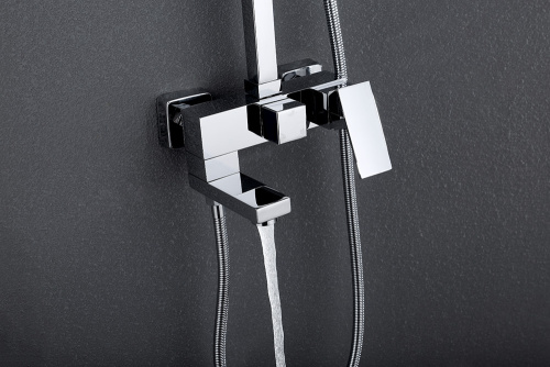 Душевая стойка ABBER AF8216 настенная цвет хром - фото 3