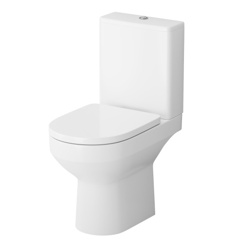 Унитаз напольный с бачком Am.Pm Spirit V2.0 C708600WH белый глянцевый без сиденья безободковый каскадный смыв - фото 2