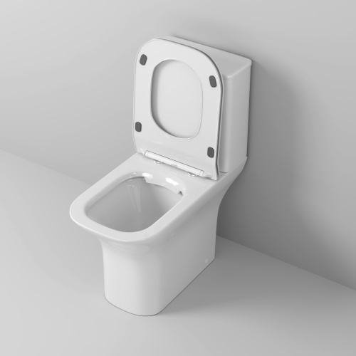 Унитаз напольный с бачком Grossman Classic GR-4464S белый глянцевый с сиденьем микролифт безободковый каскадный смыв - фото 4