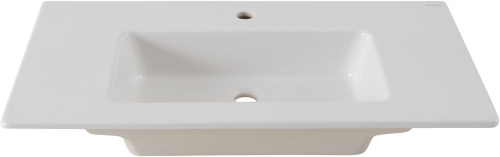 Раковина керамическая Allen Brau Fantasy 4.11026.20 92х47 полувстраиваемая цвет белый 1 отверстие под смеситель - фото 2