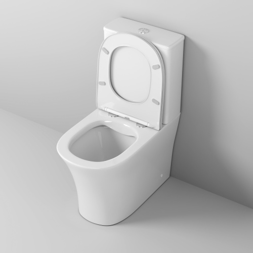 Унитаз напольный с бачком Grossman Classic GR-4466S белый глянцевый с сиденьем микролифт безободковый каскадный смыв - фото 4