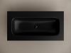 Раковина из сантехнического фарфора Ceramica Nova GRACE CN7019MBwx 90х50 накладная цвет черный без отверстий под смеситель