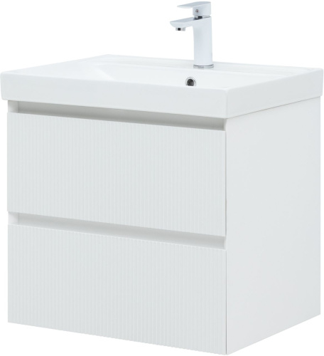 Тумба под раковину Aquanet Альтера 00337154 59х45х52 подвесная цвет белый - фото 3