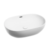 Раковина из сантехнического фарфора Ceramica Nova ELEMENT CN6064 60х40 накладная цвет белый без отверстий под смеситель