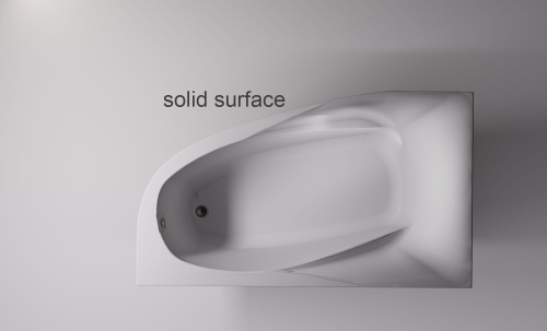 Ванна из искусственного камня Astra-Form Селена 01010080 170х100 угловая асимметричная с ножками - фото 3