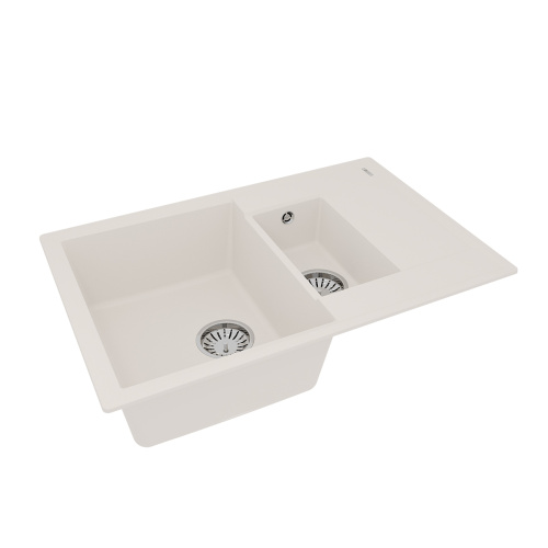 Кухонная мойка LeMark Ramza 760 9910040 76х50 цвет белый поверхность матовая - фото 2