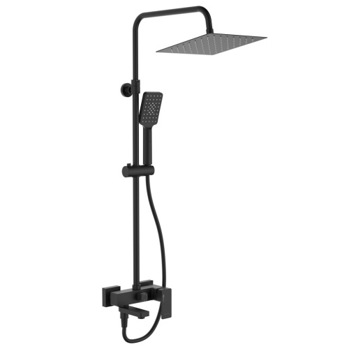 Душевая стойка WasserKRAFT BK27701BM настенная цвет черный - фото 3