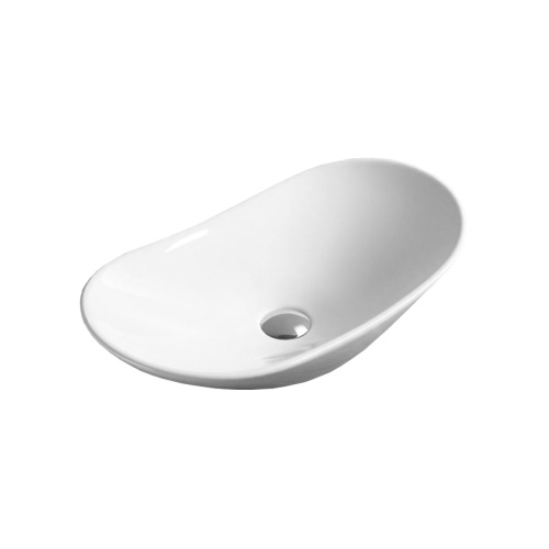 Раковина из сантехнического фарфора Vincea VBS-508 36х62 накладная цвет белый без отверстий под смеситель - фото 2