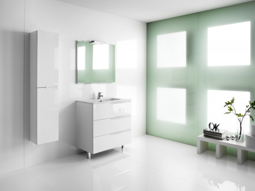 Шкаф-пенал Roca Victoria Nord Ice Edition ZRU9302729 30х25х150 подвесной цвет белый глянцевый - фото 2