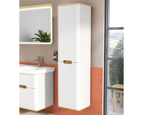 Шкаф-пенал Vitra Sento 60854 40х35х158 подвесной цвет белый матовый - фото 2