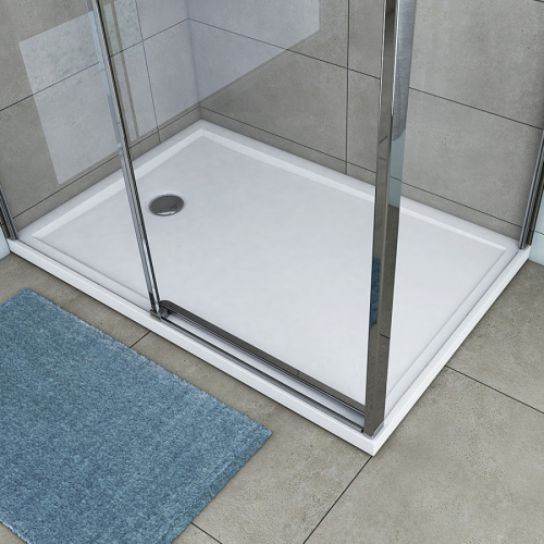 Душевой поддон Aquaton Калифорния 1A714336CA010 120х90 литьевой мрамор белый - фото 3