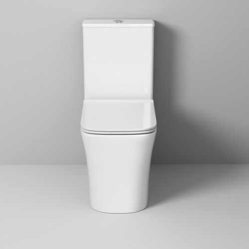 Унитаз напольный с бачком Grossman Classic GR-4467S белый глянцевый с сиденьем микролифт безободковый каскадный смыв - фото 3