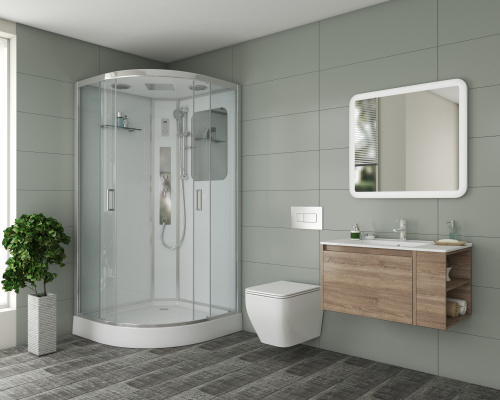 Душевая кабина Niagara Premium 60020114G 100х100 четверть круга с крышей ориентация универсальная - фото 2