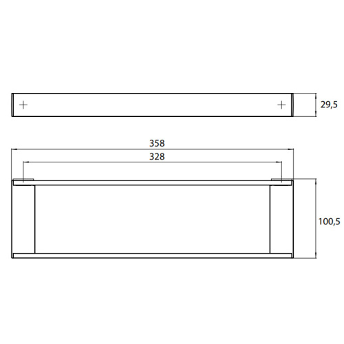 Рейлинговая система для аксессуаров Emco Liaison 1866 001 36 - фото 2