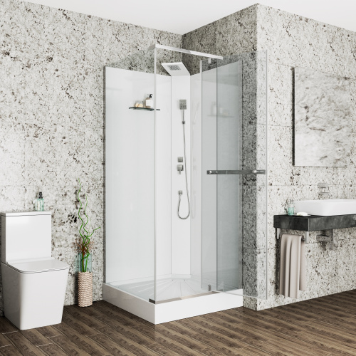 Душевая кабина Cerutti SPA MiMi90T 90х90 квадратная без крыши - фото 2