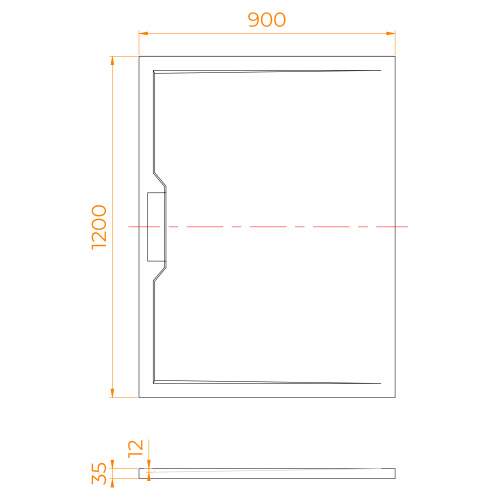 Душевой поддон RGW STE 52342912-15 120х90 искусственный камень белый мрамор без ножек - фото 4