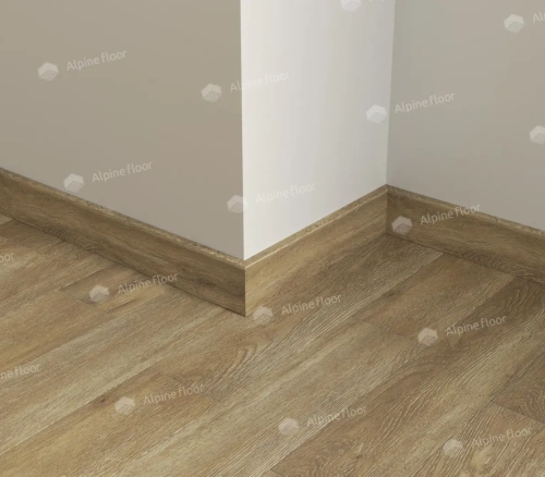 Напольный плинтус Alpine Floor Parquet Light SK 13-10 Серый толщина 1.25 см 2200х80 - фото 2