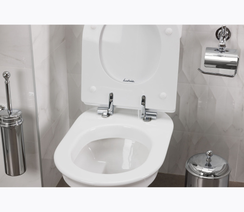 Чаша унитаза приставная Hatria DOLCEVITA YXXP01 цвет белый без бачка и сиденья душевой смыв - фото 2