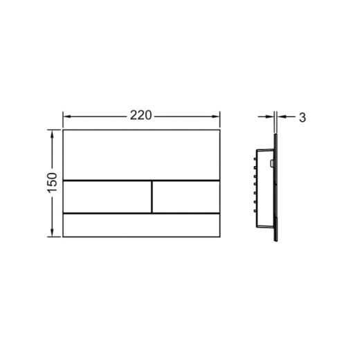 Панель смыва механическая Tece TECEsquare 9240843 цвет никель - фото 2