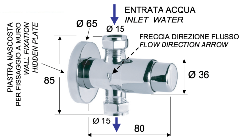 Кран порционный для душа Remer Tempor TE31 - фото 2