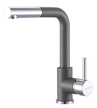 Смеситель для кухни Paulmark KASSEL Ka214311-402 на раковину серый металлик