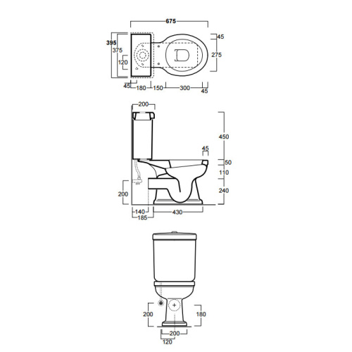 Чаша унитаза напольная Simas Londra LO931bi цвет белый без бачка без сиденья каскадный смыв - фото 2