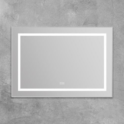 Зеркало в ванную BelBagno Kraft SPC-KRAFT-985-685-TCH-WARM 99х69 цвет серый - фото 3